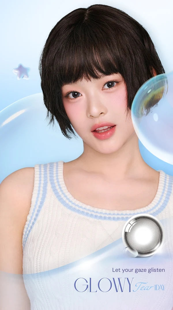 [Ready] O-Lens Glowy Tear Gray Gray | Daily 5 Pairs