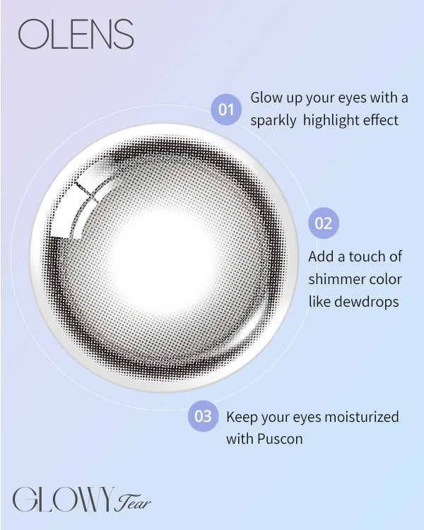 [Ready] O-Lens Glowy Tear Gray Gray | Daily 5 Pairs