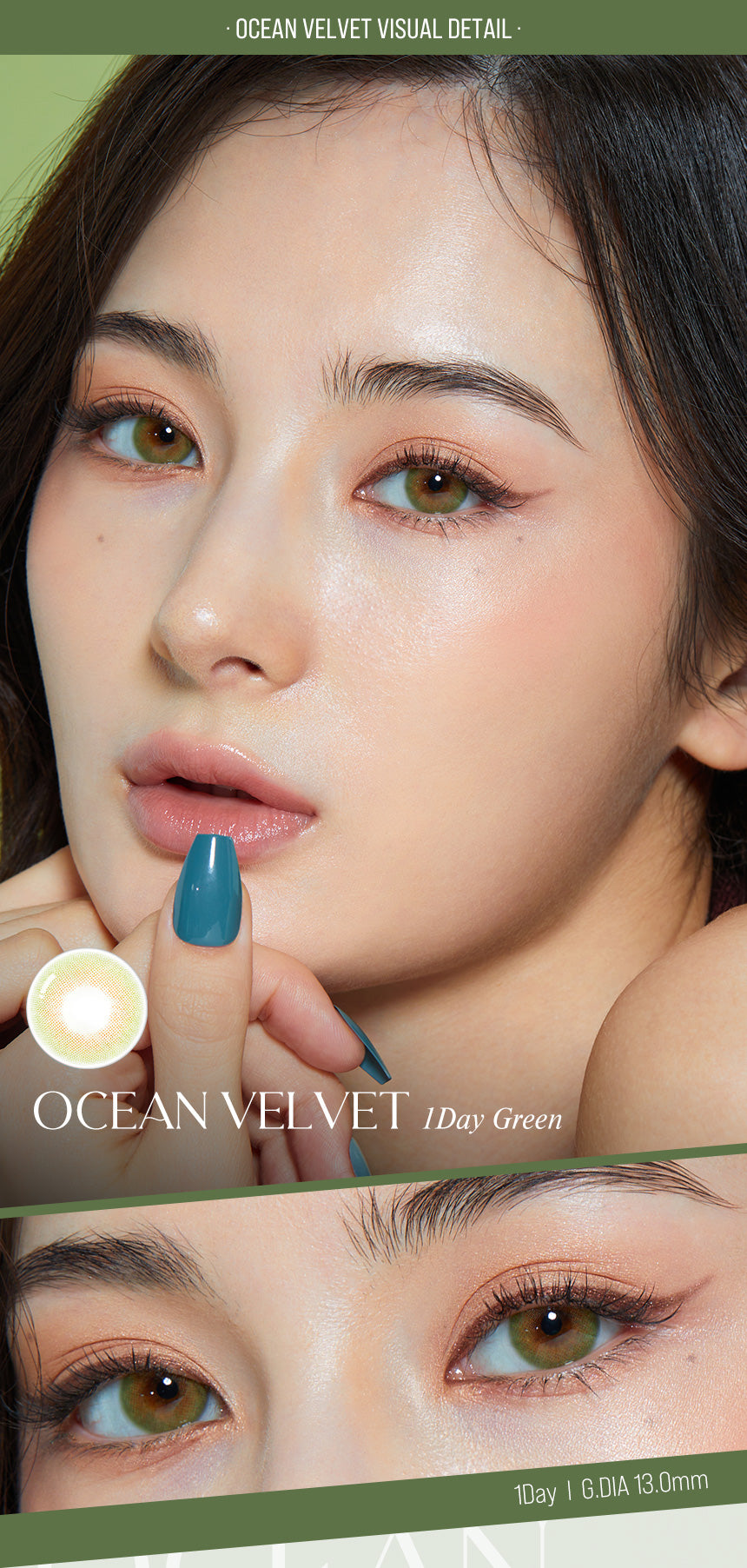 O-Lens Ocean Velvet Green | Daily 5 Pairs