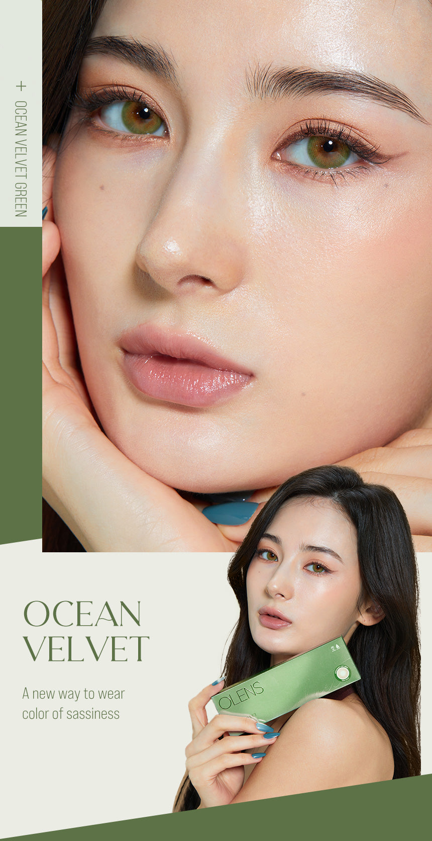 [Ready] O-Lens Ocean Velvet Green | Daily 5 Pairs