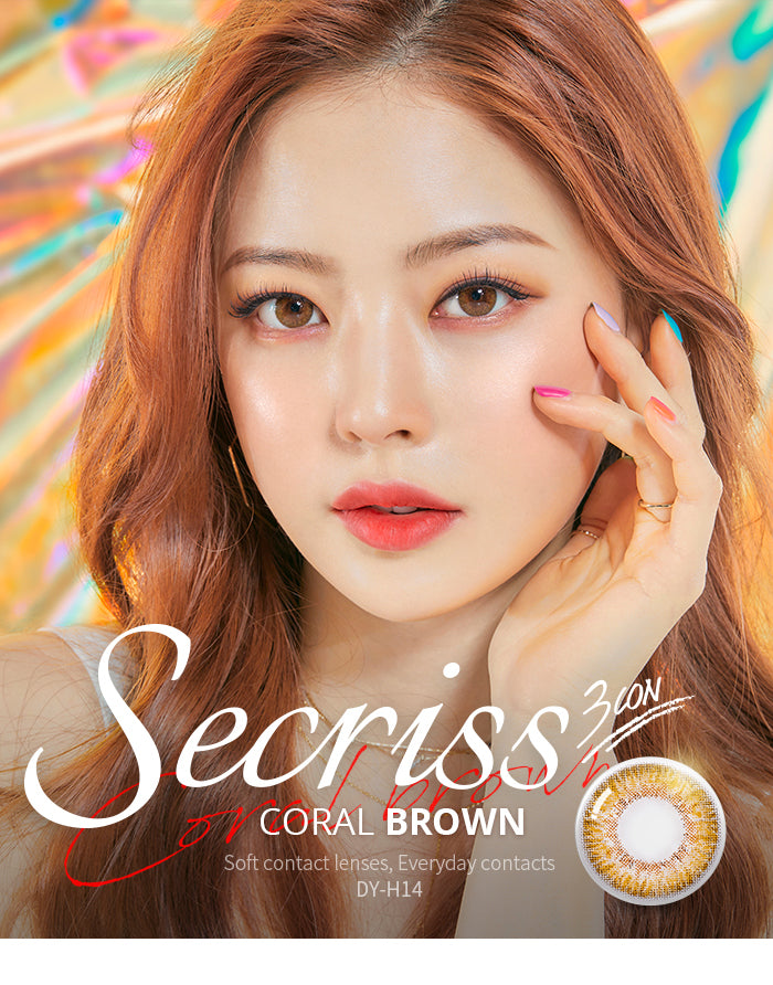 O-Lens Secriss 3Con Coral Brown | Daily 10 Pairs