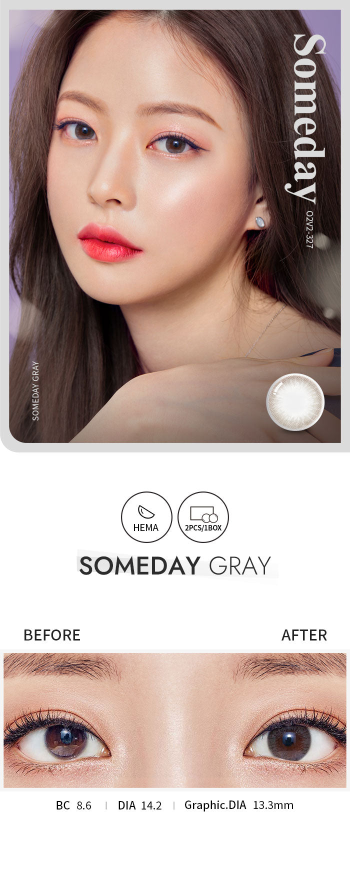 [Ready] O-Lens Someday Gray | 1 Month