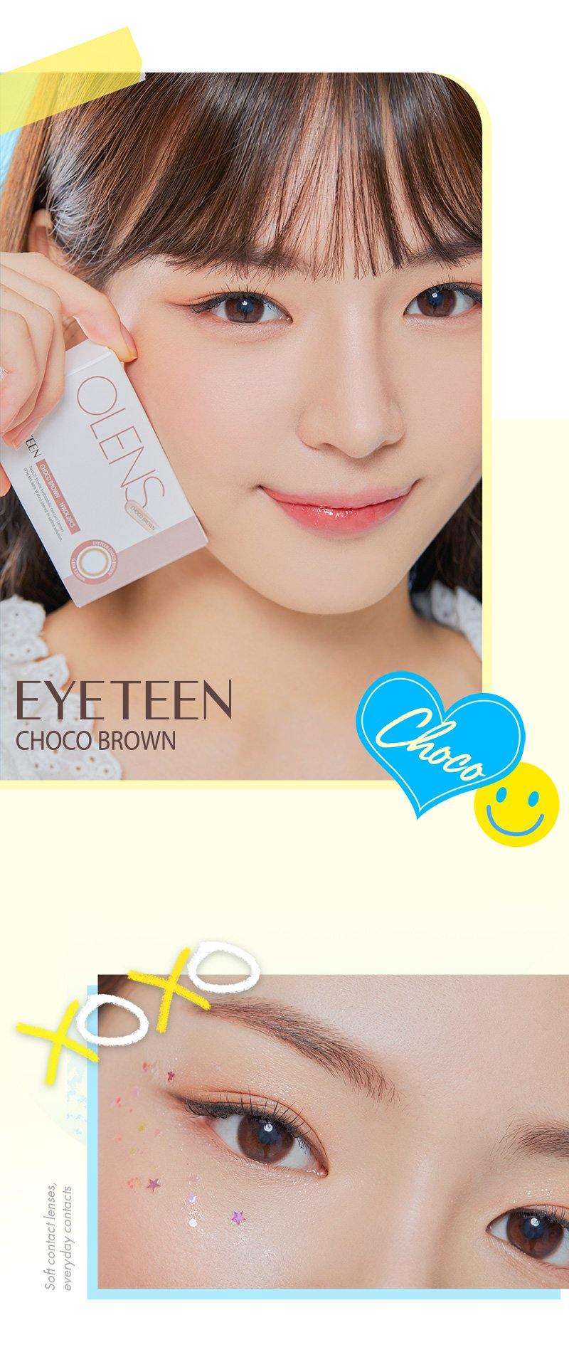 O-Lens Eyeteen Brown Choco | 1 Month - STLook
