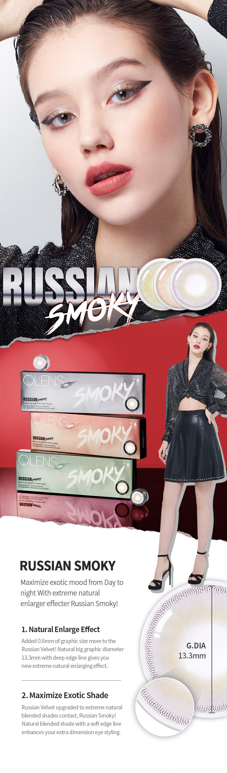 [Ready] O-Lens Russian Smoky Olive | Daily 5 Pairs