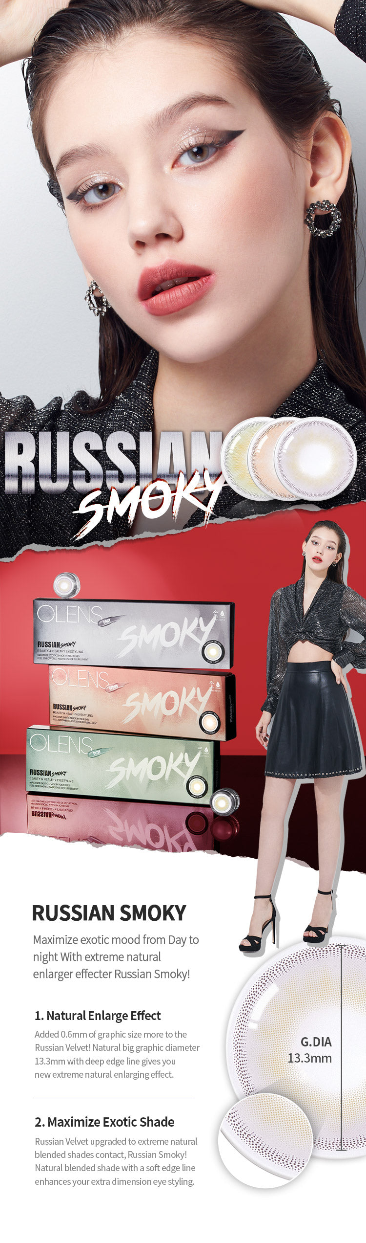 [Ready] O-Lens Russian Smoky Brown | Daily 5 Pairs