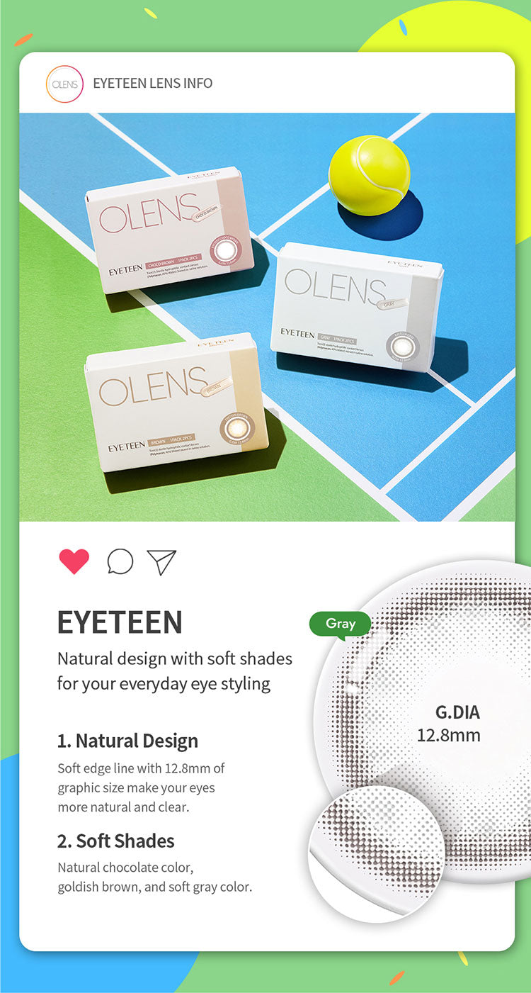 [Ready] O-Lens Eyeteen Gray | 1 Month