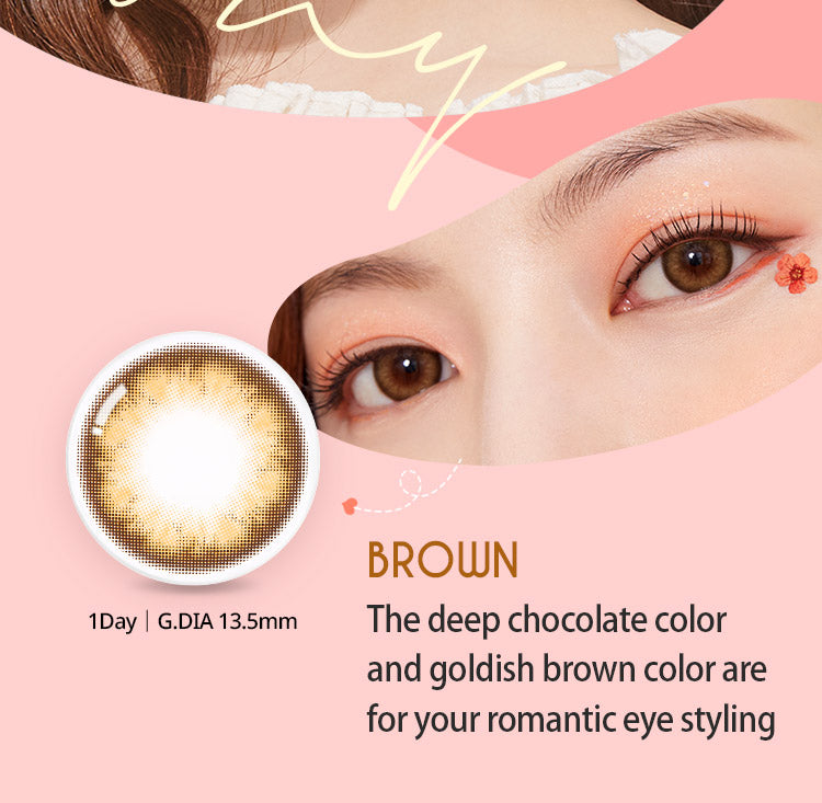 [Ready] O-Lens Honey Shine Brown | Daily 5 Pairs