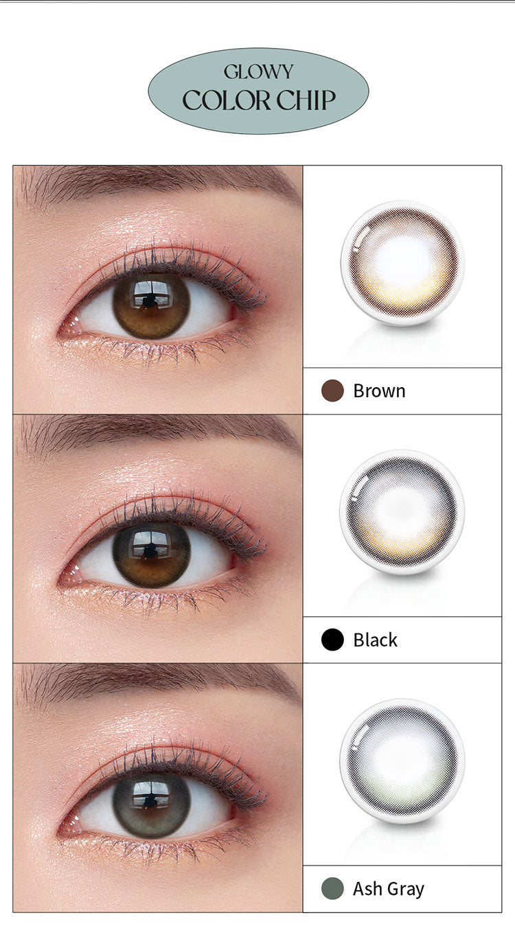 O-Lens Eyelighter Glowy Ash Gray | 1 Month