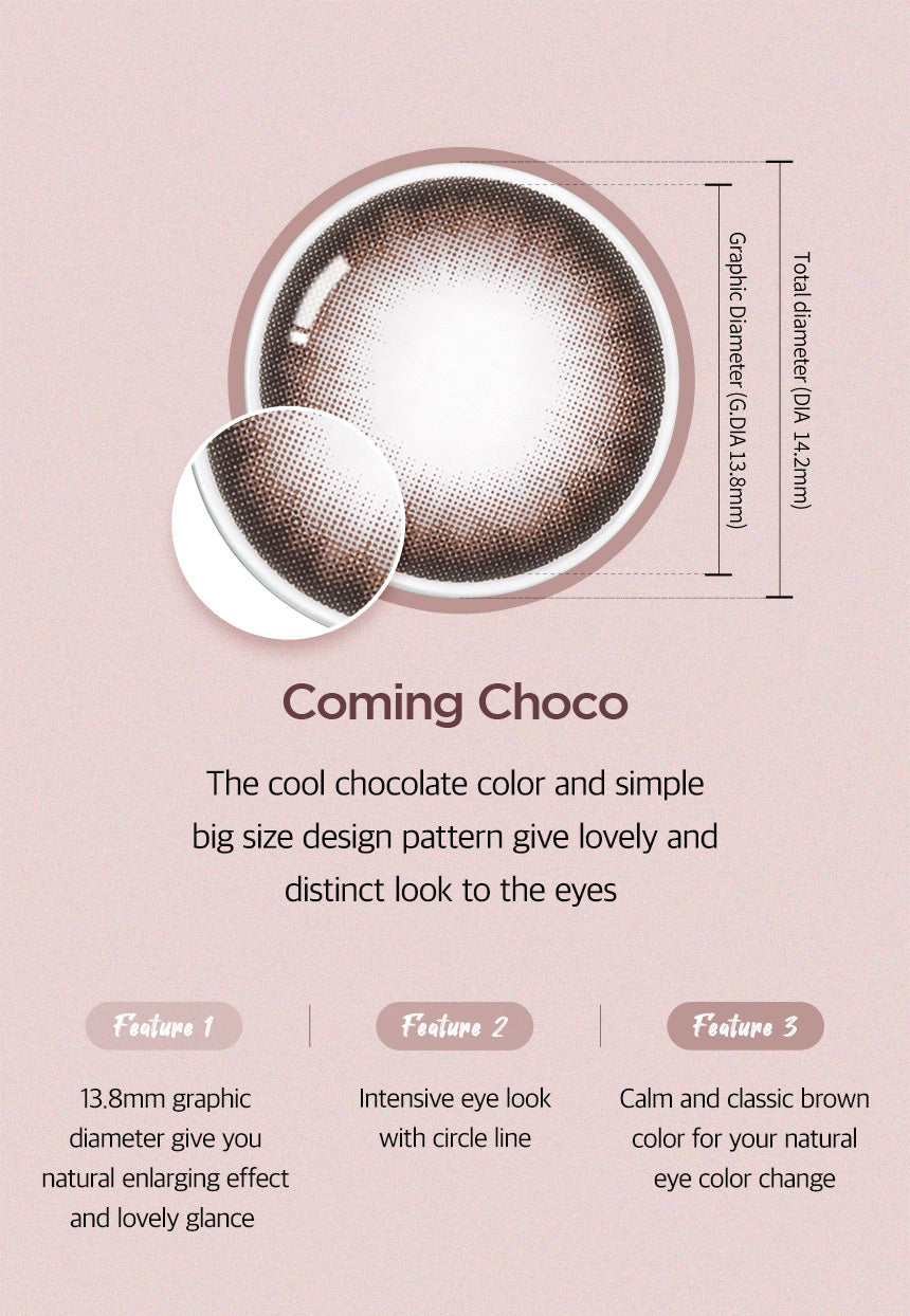 [Ready] O-Lens Coming Choco | 1 Month