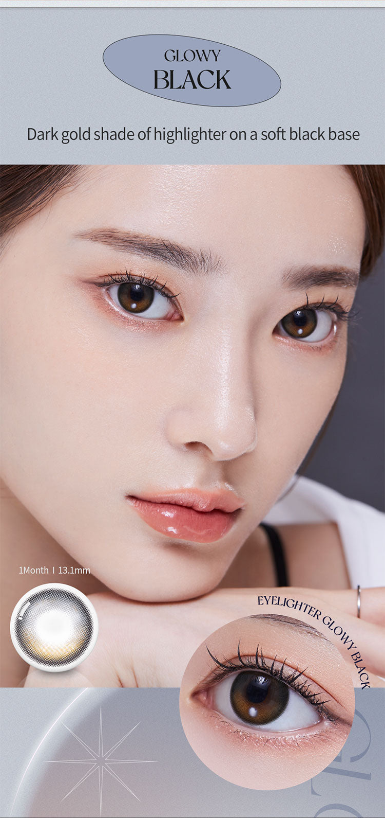 [Ready] O-Lens Eyelighter Glowy Black | 1 Month