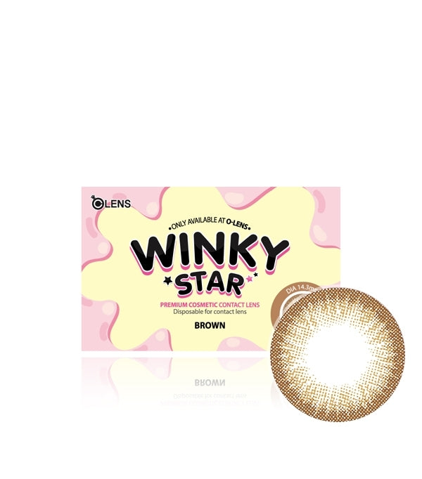 [Ready] O-Lens Winky Star Brown | 1 Month