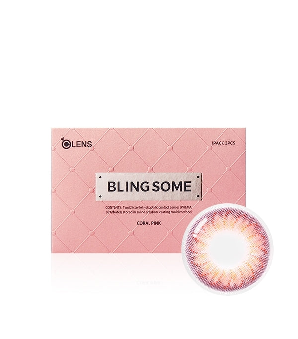 [Ready] O-Lens Blingsome Coral Pink | 1 Month