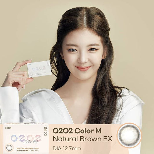 Clalen O2O2 Color M Natural Brown Ex | 1 Month