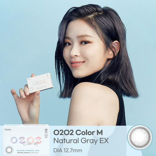 Clalen O2O2 Color M Natural Gray Ex | 1 Month