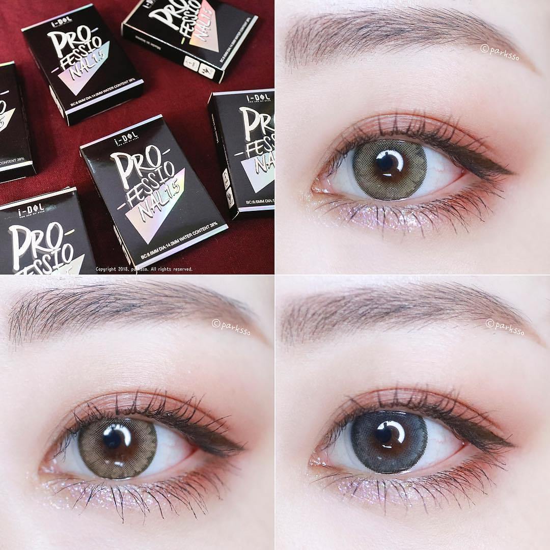 I-Dol Lens Pro 1.5 Peach Brown | 12 Months - STLook