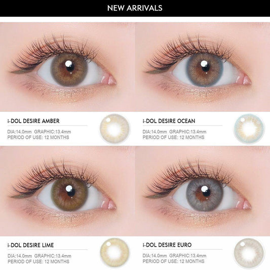 I-Dol Lens Desire Euro Gray | 12 Months - STLook
