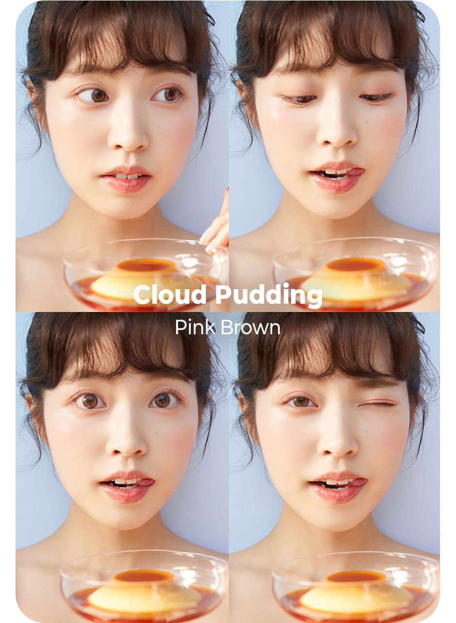 Chuu Lens Cloud Pudding Pink Brown | Daily 5 Pairs