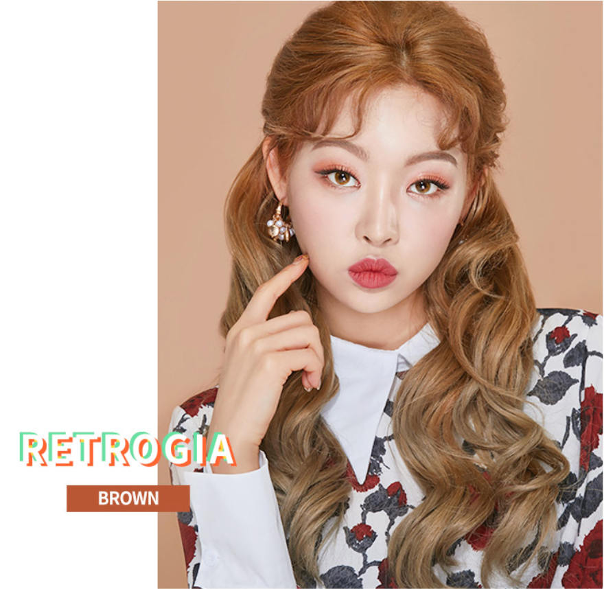 LensTown Retrogia Brown | 1 Month - STLook