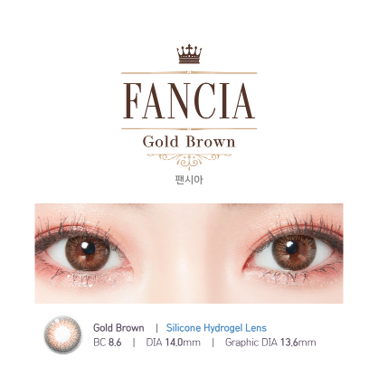 LensTown Fancia Gold Brown | 12 Months - STLook