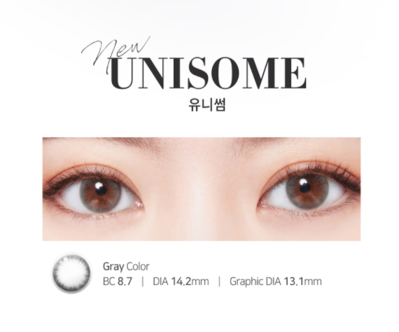 LensTown New Unisome Gray | 1 Month - STLook