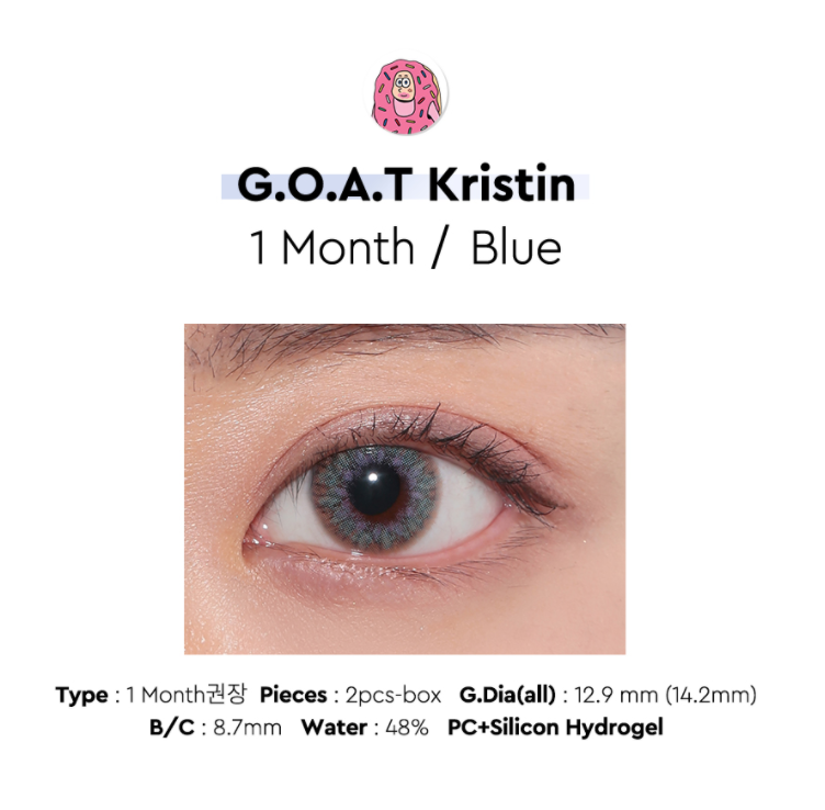 LensTown x Hapa Kristin G.O.A.T Kristin Blue | 1 Month - STLook