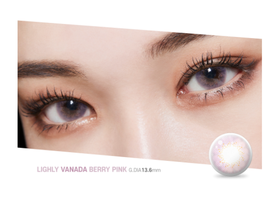 LensTown Lighly Vanada Berry Pink | Daily 10 Pairs - STLook