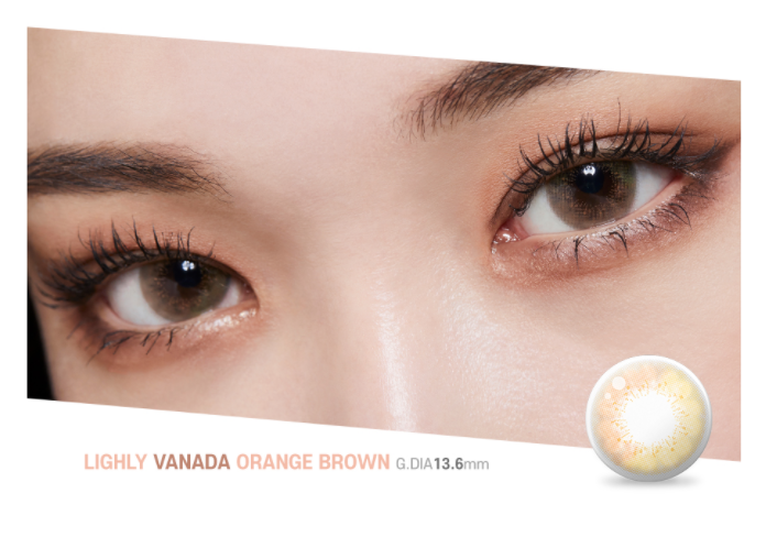 LensTown Lighly Vanada Orange Brown | Daily 10 Pairs - STLook