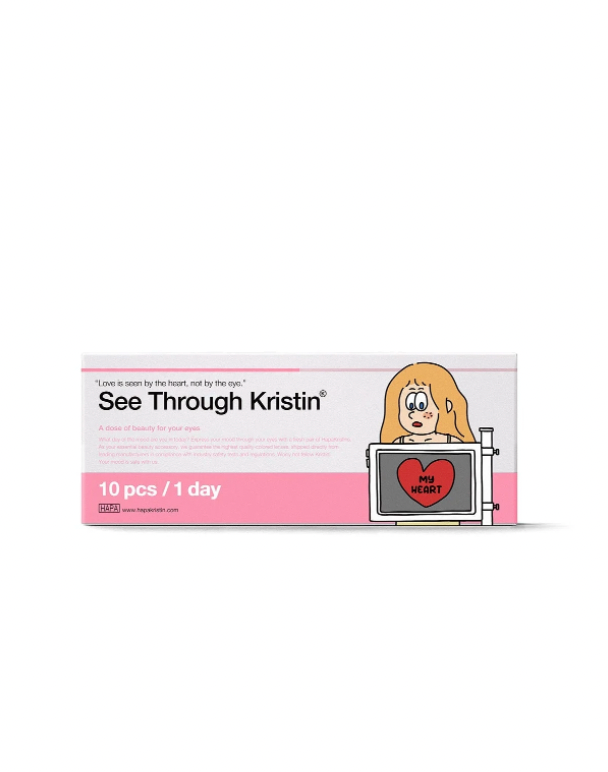 Hapa Kristin See Through Kristin 1Day Choco | Daily 5 Pairs