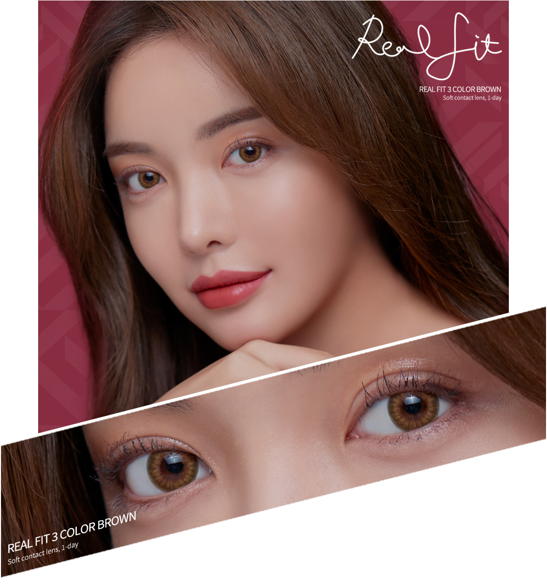 LensMe Akma Realfit 3Color Brown | Daily 15 Pairs - STLook