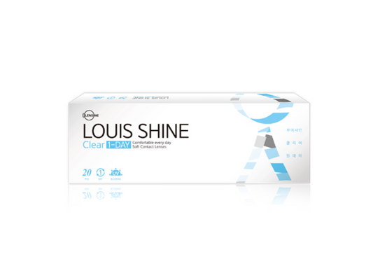 LensMe Louis Shine Clear 1-Day | Clear Lens | Daily 10 Pairs