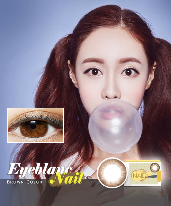 LensMe Eyeblanc Nail Brown | 1 Month - STLook