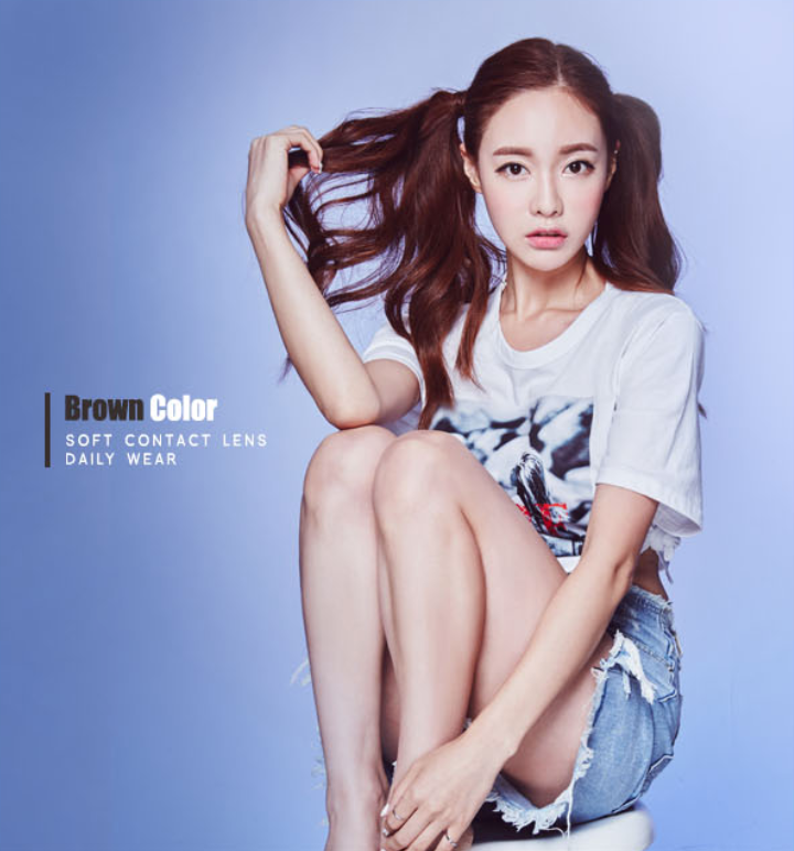 LensMe Eyeblanc Nail Brown | 1 Month - STLook