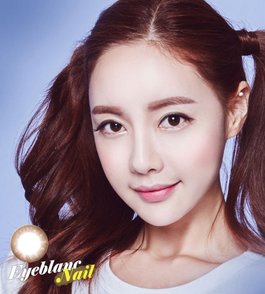 LensMe Eyeblanc Nail Brown | 1 Month - STLook