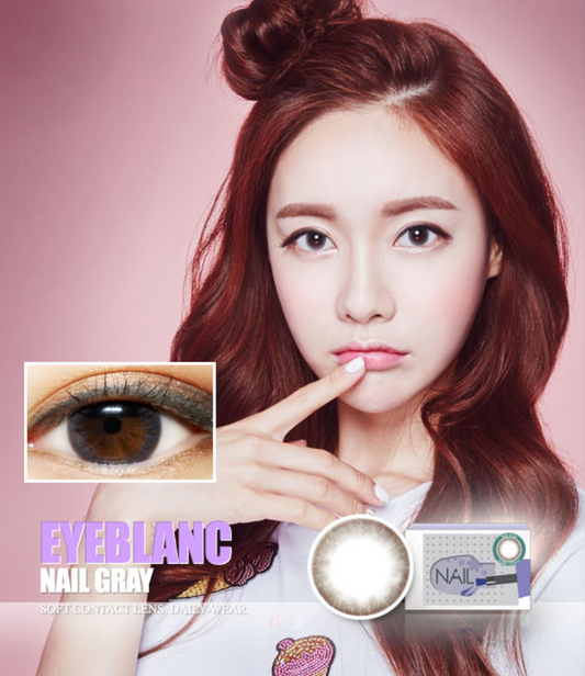 LensMe Eyeblanc Nail Gray | 1 Month - STLook