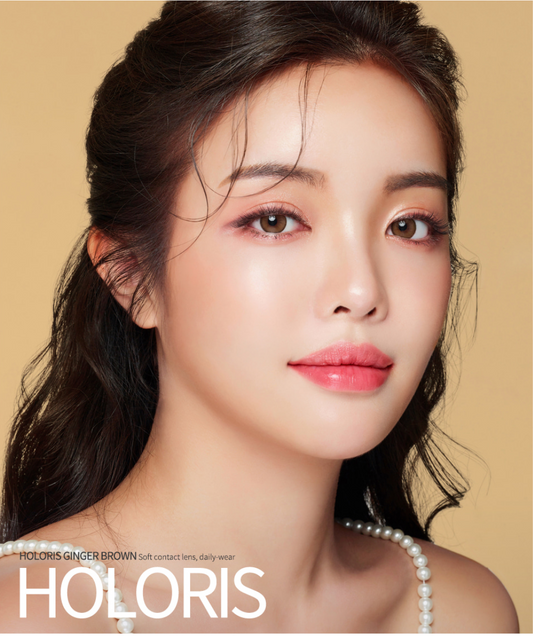 LensMe Holoris Asian Fit Ginger Brown | 1 Month - STLook