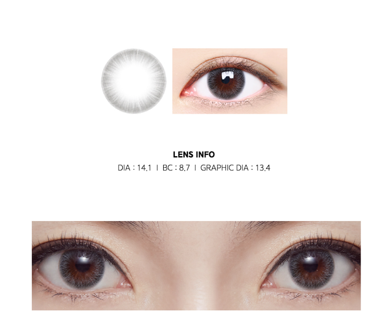 LensMe Cocktail Lagoon Gray | 1 Month - STLook