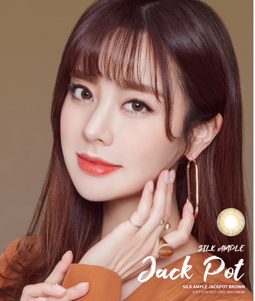 LensMe Silk Ample Jack Pot Brown | 1 Month