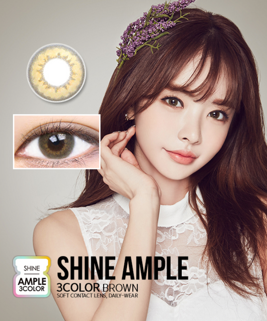 LensMe Shine Ample 3Color Brown | 1 Month