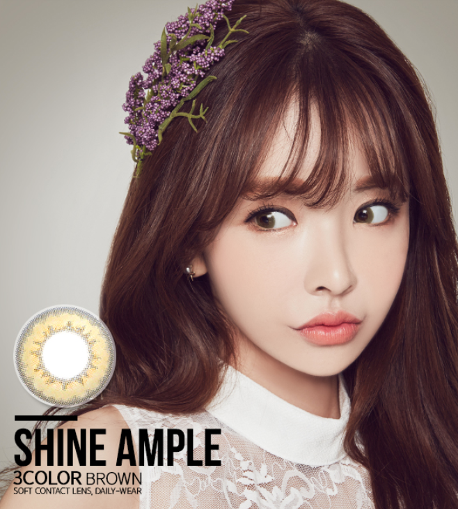 LensMe Shine Ample 3Color Brown | 1 Month