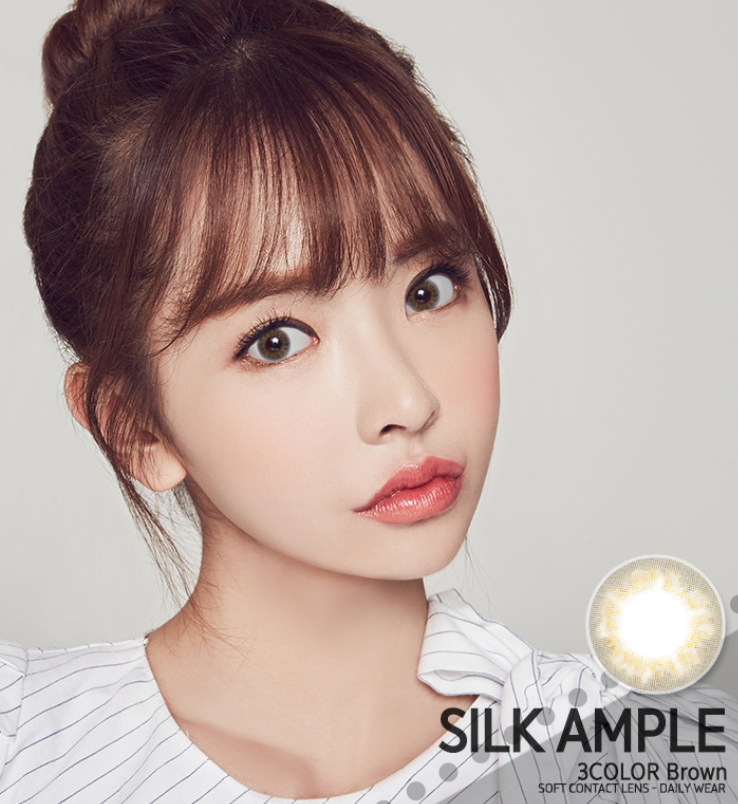LensMe Silk Ample 3Color Brown | 1 Month