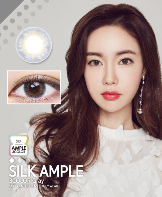 LensMe Silk Ample 3Color Gray | 1 Month