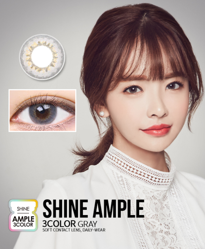 LensMe Shine Ample 3Color Gray | 1 Month