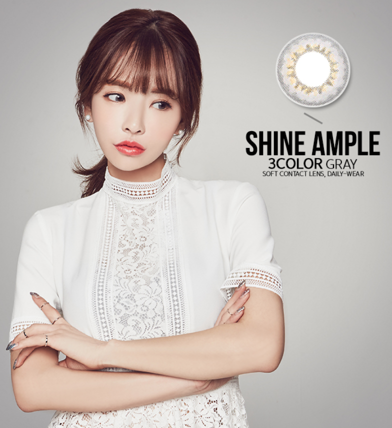 LensMe Shine Ample 3Color Gray | 1 Month