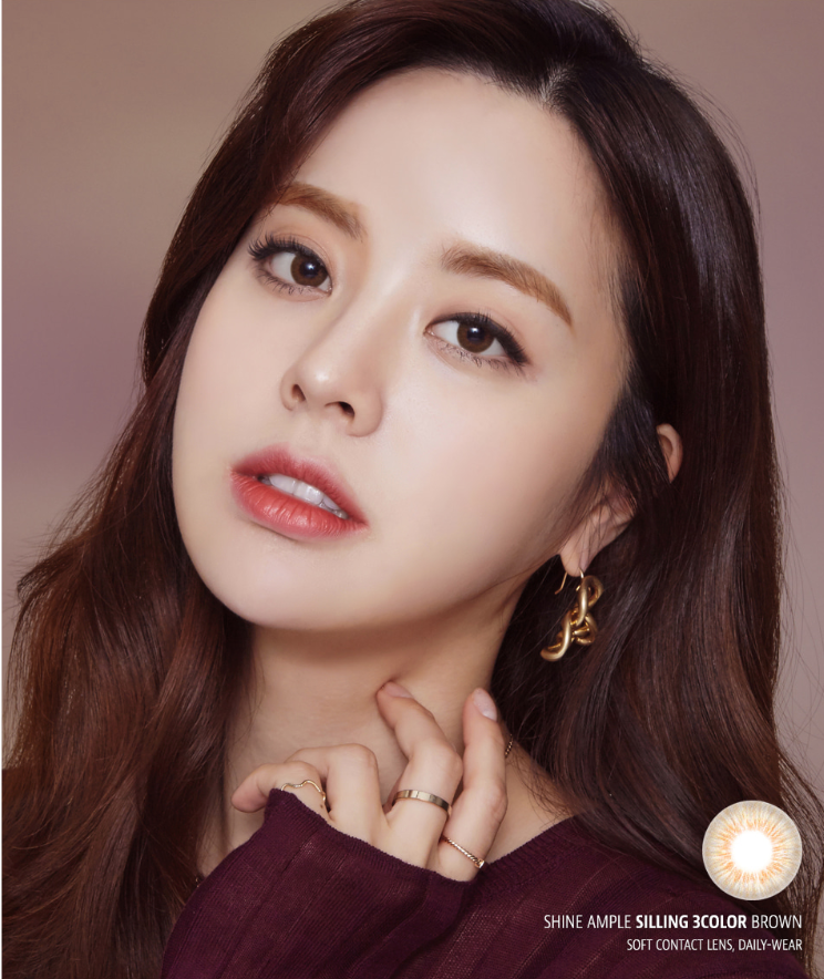 LensMe Shine Ample Silling 3Color Brown | 1 Month