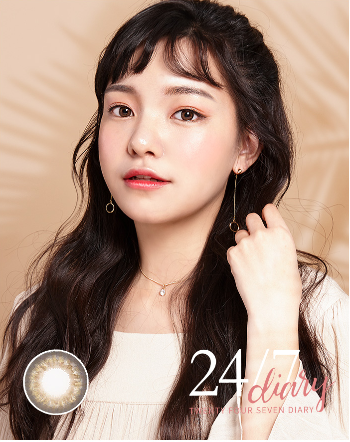 LensTown 247 Diary Brown | Daily 5 Pairs - STLook