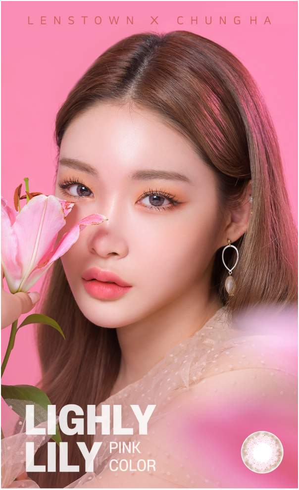 LensTown Lighly Lily Pink | Daily 10 Pairs - STLook