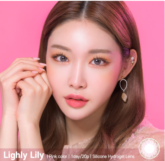 LensTown Lighly Lily Pink | Daily 10 Pairs - STLook