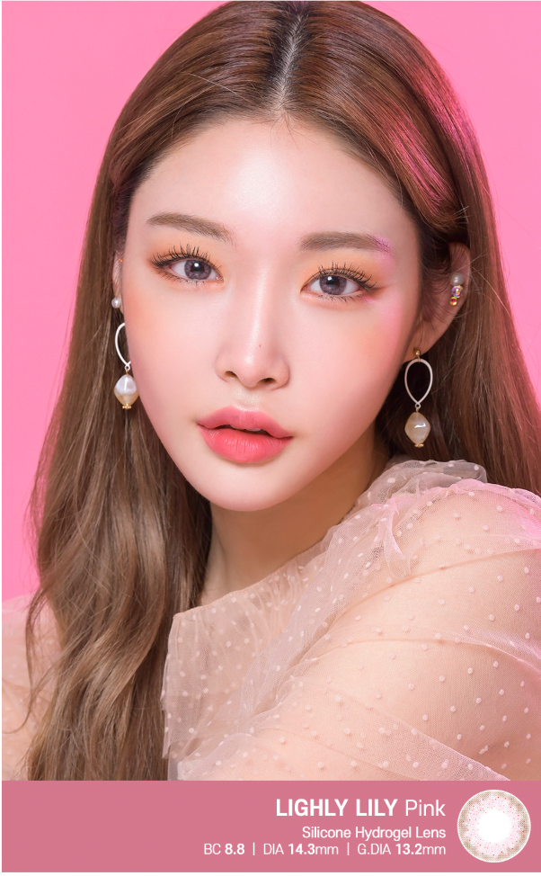 LensTown Lighly Lily Pink | Daily 10 Pairs - STLook