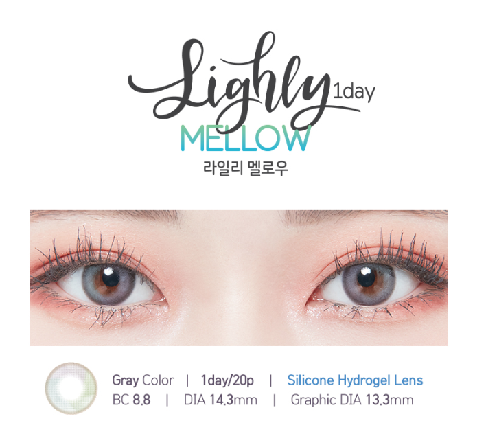 LensTown Lighly Mellow Gray | Daily 10 Pairs - STLook