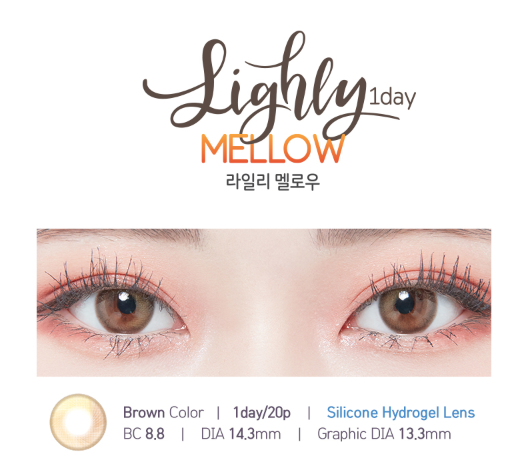 LensTown Lighly Mellow Brown | Daily 10 Pairs - STLook